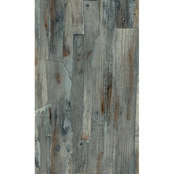 Blue Aesthetic Distressed Wood Wallpaper