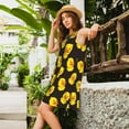 thumbnail image 2 of Logiee cute duck Print Summer Dresses for Women,Beach Sleeveless Flowy Pocket Tshirt Tank Sundresses,Women's Sleeveless Dress, 2 of 7