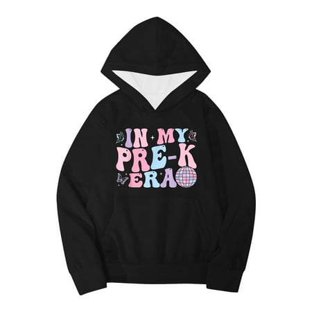 

Girls Sweatshirt School Kindergarten Letter Printed Long Sleeve Warm Comfortable Sweatshirt