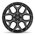 thumbnail image 2 of 4PLAY Wheels 4P06 22 Inch Rim Fits 6x135 & 6x139.7 22x12 Gloss Black Brushed with Tinted Clear (1), 2 of 5