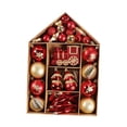 thumbnail image 2 of Juego de 70 bolas navideñas para colgar, perfectas para decorar árboles de Navidad. Rojo dorado, 2 of 9