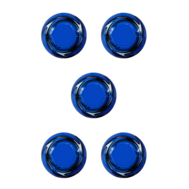 Transemion Kids Soccer Ball Waterproof PU Leather Competitive Game Fun Football Teamwork Training Soccer Ball Blue 5Set