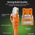 thumbnail image 2 of Cable Ethernet Cat6 GEARit de 0,15 m, paquete de 20, naranja, 2 of 7