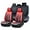 Red, variant on for Volkswagen Tiguan 2009-2025 Car Seat Covers, Gray Car Seat Covers, Waterproof PU Leather, Full Set of 5 Seats, Wear Resistance, Non-Slip, Suitable for All Seasons