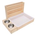 thumbnail image 1 of Rabbit  Manger Food Rack, Prevent Splashing Easy Assembly Wooden Rabbit  Feeder Box  for Guinea  for Home, 1 of 7