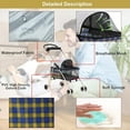 thumbnail image 6 of Bestpet Plaid Posh Pet Stroller for Dogs and Cats with Cup Holder, Yellow, 6 of 7