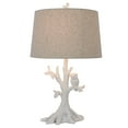 thumbnail image 2 of Decor Therapy Textured Resin Owl Table Lamp, White Finish, 28" Tall, 2 of 7
