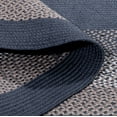 thumbnail image 3 of Super Area Rugs Bradford Indoor Outdoor Reversible Braided Rug 2' x 3' Oval - Taupe, Gray & Ivory, 3 of 5