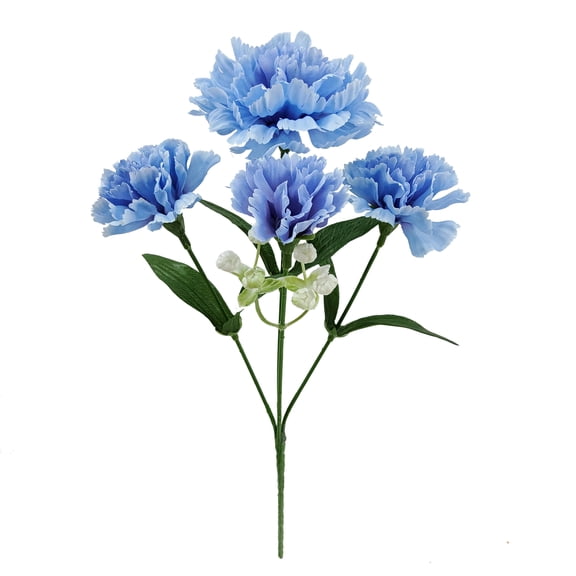 Mainstays 13 in Indoor Artificial Carnation Pick, Blue Color