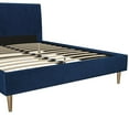 thumbnail image 2 of Mr. Kate Daphne Upholstered Bed, Queen, Blue Velvet, 2 of 9