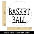 thumbnail image 2 of Basketball Fun Text Self-Inking Rubber Stamp Ink Stamper - Orange Ink - Mini 1/2 Inch, 2 of 7