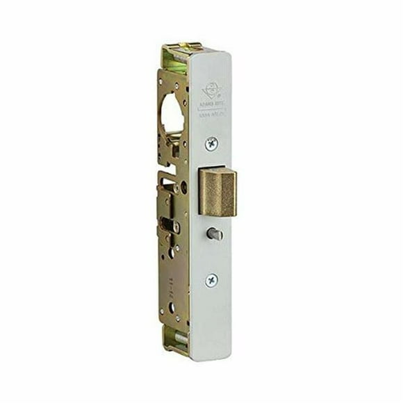 Adams Rite 490035101313 1.12 in. Left Hand & 4.62 in. Flat Mortised Strike Heavy Duty Deadlatch, Dark Bronze Anodized