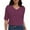Burgundy, variant on Women's Casual Half Sleeve T-Shirt - Relaxed Fit Basic Top, Soft Breathable, Everyday Wear (Size S-XXL)
