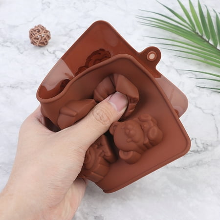 

Mmucco Animal Silicone Mold Hippo Lion Bear Shape Chocolate Soap Cake DIY Kitchenware