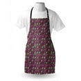 thumbnail image 3 of Eggplant Apron Retro Inspired Stacks of Delicious Eggplants Product of Nature Ingredient Cusine Food, Unisex Kitchen Bib Apron with Adjustable Neck for Cooking Baking Gardening, Purple, by Ambesonne, 3 of 3