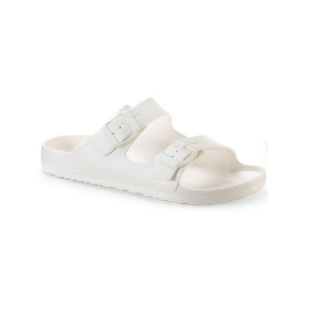

Sun + Stone Womens Dayvina Footbed Buckle Pool Slides