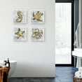 thumbnail image 2 of Saltwater Exploration I, II & IIIIV Gold Canvas Art Print Set, 2 of 3