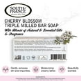 thumbnail image 2 of South of France Natural Body Care Triple Milled Large 6OZ Bar Soap (Cherry Blossom, 1 Bar), 2 of 5