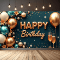 thumbnail image 7 of Yatrandify Decorative Design Happy Birthday Banner Balloon Decoration Celebration Banner for Birthday Party Indoor Decoration Photo Shoot, 7 of 7