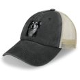 thumbnail image 3 of Dog Smoking Cigarette Black Hat Adjustable Funny Fashion Unisex Baseball Cap for Men Women, 3 of 7