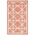thumbnail image 2 of Safavieh Dhurries Anne Geometric Area Rug, Red/Ivory, 3' x 5', 2 of 8