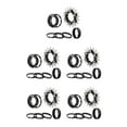 thumbnail image 1 of Transemion Single 1 Speed Cassette Cog Durable Fixed Gear Conversion Set for 7-10s Hubs Black 17T 5Set, 1 of 6