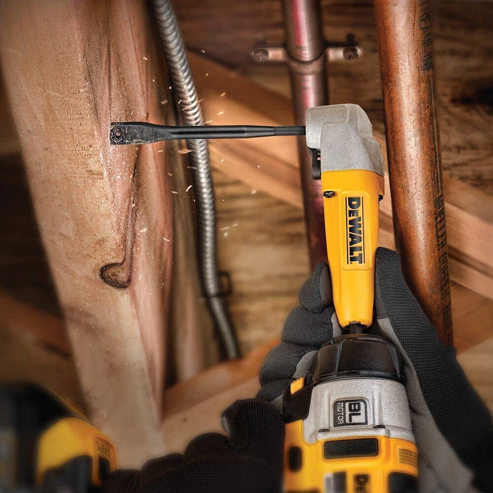 Dewalt DW1572 Heavy Duty Wood Boring Spade Bit, 3/8in Dia x 6in , Carbon Steel, 4-3/4in Flute