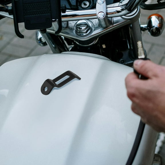 MLINS Aluminum Alloy Motorcycle Brake Oil Reservoir Holder Metal Oil Cup Bracket Simple Installation Fluid Tank Bracket Motorcycles Brake Oil Tank Holder