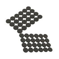 Topbathy 48Pcs Non Slip Floor Protector Pads for Furniture with Self Adhesive Black Rubber