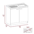 thumbnail image 6 of Pemberly Row Engineered Wood Cabinet with Utility Sink in Espresso, 6 of 6