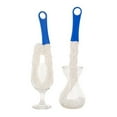 thumbnail image 5 of LHWEN 2pc Long Handle Sponge Cleaner Brush for Wine Glass Bottle Cup Kitchen Cleaning 45cm Eco Friendly Bendable Brush Head for Decanters and Stemware Ergonomic Design, 5 of 6