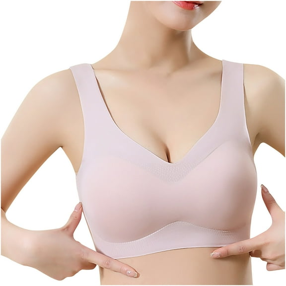 IROINNID Wire-Free Bras For Women Solid Push Up Anti-sagging Wire Free Underwear One Piece Everyday Underwear
