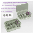 thumbnail image 2 of Tapones Dormir Para Oídos Con Reducción De Ruido 35db Belug, Purpura, 2 of 4