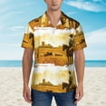 thumbnail image 2 of Balery Western Cowboy Ranch Camisas hawaianas de manga corta para hombre, camisas playeras de corte holgado, camisas de vacaciones con botones,3X-Large, 2 of 7