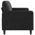thumbnail image 2 of vidaXL 3-Seater Sofa Black 180 cm Velvet, 2 of 5