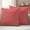 Coral Red, variant on Vintage Brown Outdoor Waterproof Throw Pillow Covers 16x16 Set of 2, Farmhouse Retro Dark Solid Color Linen Texture Decorative Pillowcases Cushion Pillowcase for Couch Sofa Patio Pillow Protector