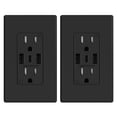 thumbnail image 1 of Enchufe de pared ELEGRP 15A con 3 puertos USB, negro mate, 1 of 8