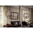 thumbnail image 5 of 1 Light Vintage Farmhouse Large Pendant Light Light with Fresnel Lens Glass-Polished Nickel Finish Bailey Street Home 147-Bel-551522, 5 of 6