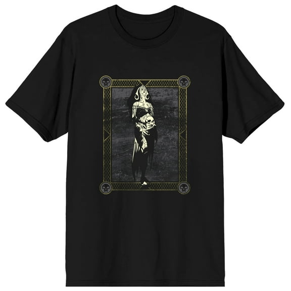 Magic the Gathering Liliana Black Card Mens Black Graphic Tee - XXL