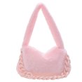 thumbnail image 1 of Bolsos Cadena Felpa para Mujer Bolsos para Axilas Bolsos Hombro Casuales Suaves Y Esponjosos (rosa), 1 of 9