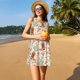 thumbnail image 3 of Fotbe Floral Cowboy Boots Vestido de Verano sin Mangas para Mujer – Vestido Midi Línea A, Estilo Camiseta Floral, Vestido Playero Casual y Fluido, 3 of 7