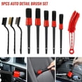 thumbnail image 3 of 9 Pieces Auto Detailing Brush Set for Cleaning Engine  Wheel  Interior  Air Vent  Car, 3 of 10