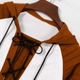 thumbnail image 4 of Pantalones Cortos de Cordón para Hombre Verano Primavera Color Bloqueado Moda Deportes Casuales Sudadera para Hombre Sudadera con Capucha Cuello Abierto Ajuste Suelto, 4 of 9