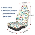 thumbnail image 2 of Lsque Cute Transport Pattern Car Seat Covers for Front Seats , Waterproof Seat Covers for Cars, Sporty Front Seat Covers,Car Seat Cover Protector Front Seats, 2 of 5