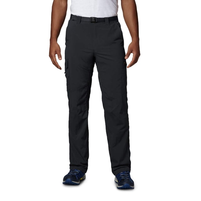 Pantalones Columbia Silver Ridge Cargo para hombre, color negro, 38 de ancho x 32 de largo