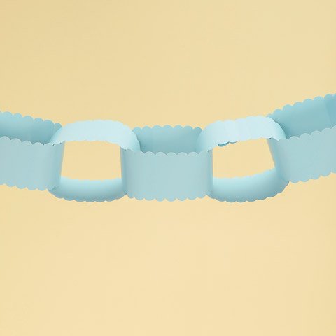 Blue Paper Chain Paper Chain 15Ft 72 Pc Blue - Walmart.com
