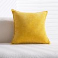 thumbnail image 2 of Paquete de 2 fundas de almohada decorativas de color crema de 18 x 18 pulgadas, fundas de cojín de chenilla suave para sofá, fundas de cojín navideñas de estilo rústico para el hogar, 2 of 5
