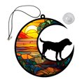 thumbnail image 1 of MOVTOTOP Plaque Commémorative Suspendue pour Chien sur la Lune Ornement Attrape-Soleil en Acrylique, 1 of 7