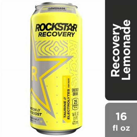 2X-Rockstar Recovery Lemonade Energy Drink - 16 fl oz