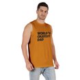 thumbnail image 2 of Inkmeso Printed Graphic World Okayest Dad T-Shirt For Mens Best Daddy Ever Gift T-Shirt, 2 of 7